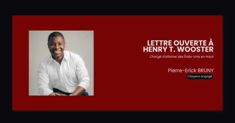 Lettre ouverte à Henry T. Wooster